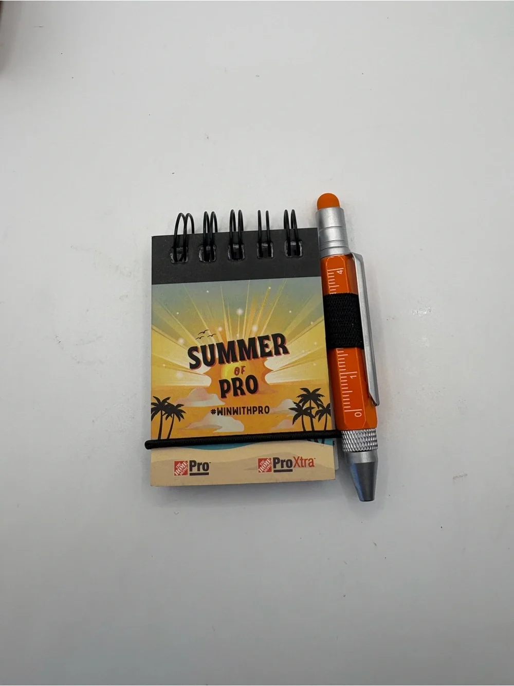 Summer of Pro 2”x3” MINI Spiral Notebook with Orange Promo Pen